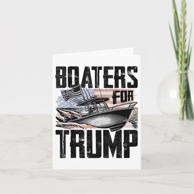 Boaters For Trump _1  Card (Front)