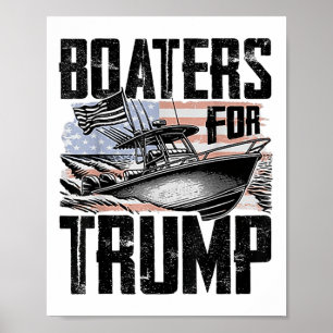 Boaters For Trump _1 Poster