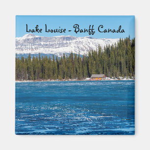 Boathouse next to Lake Louise - Banff, Canada Magnet