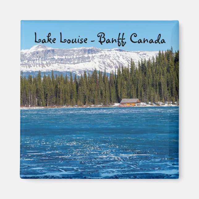 Boathouse next to Lake Louise - Banff, Canada Magnet (Front)