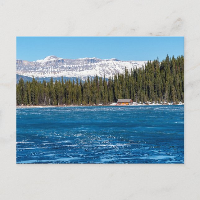 Boathouse next to Lake Louise - Banff, Canada Postcard (Front)