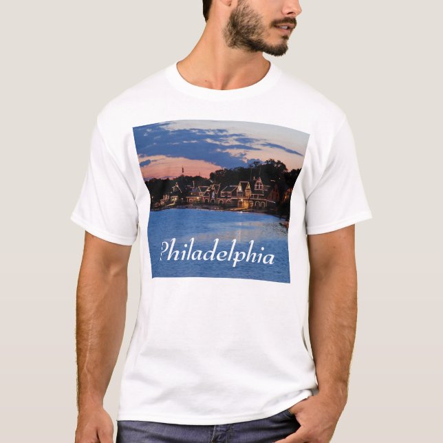 Boathouse Row dusk T-Shirt (Front)