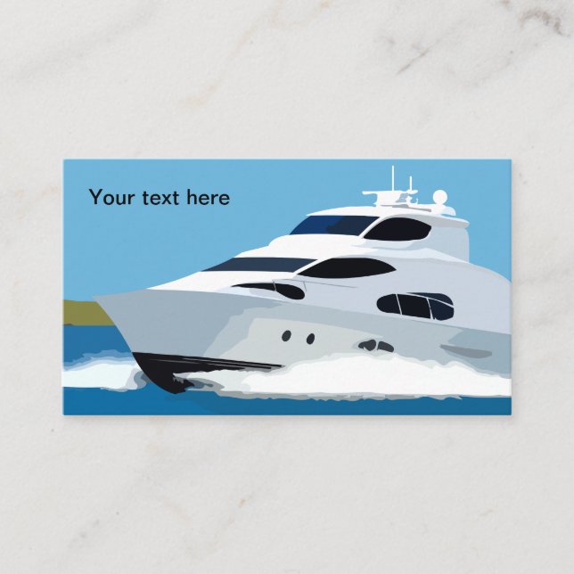 Boating And Fishing Theme Business Card (Front)