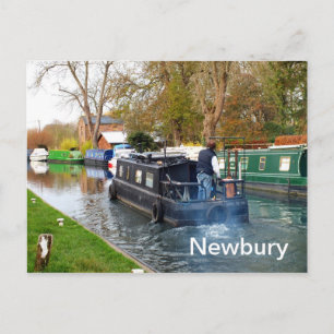 Boating at Newbury Postcard
