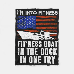 Boating Boat Captain 1 Fleece Blanket