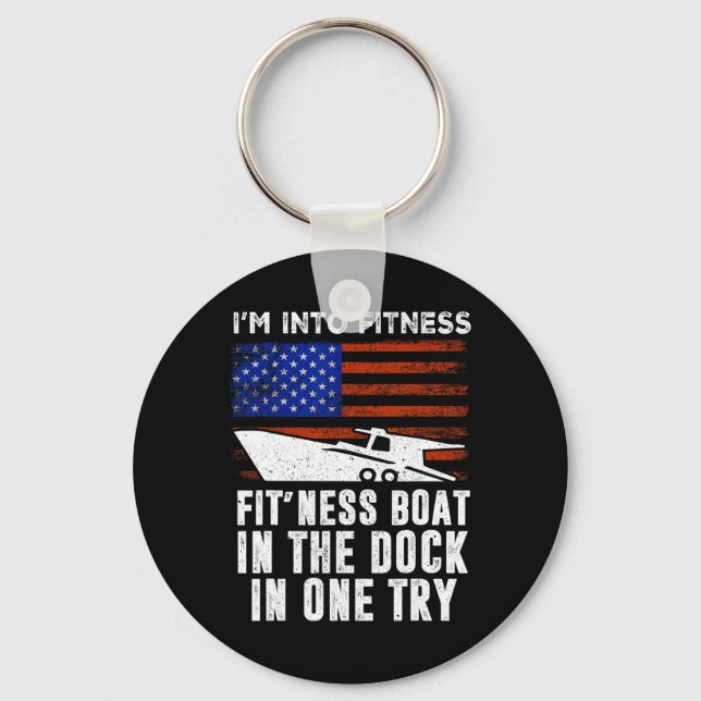 Boating Boat Captain 1  Key Ring (Front)