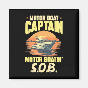 Boating Boat Captain Motor Boat Captain Motor Boat Magnet