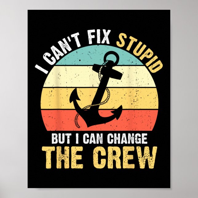 Boating Boat Captain  Poster (Front)