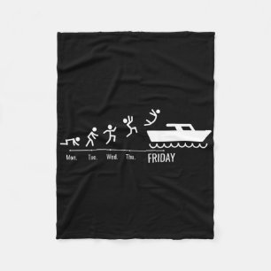 Boating Boats-captain Weekend Sport-boater Yachtin Fleece Blanket