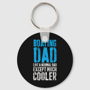 Boating Captain Boat Dad Father's Day Key Ring