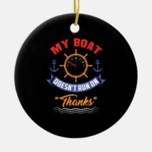 Boating Ceramic Ornament