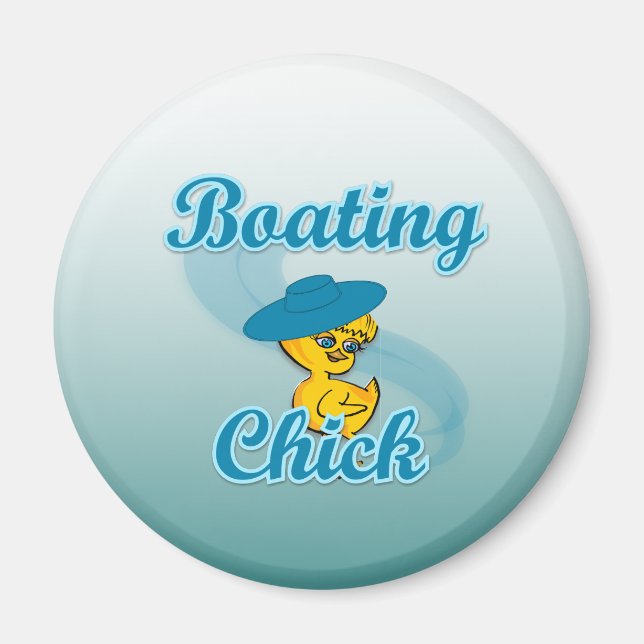 Boating Chick #3 Magnet (Front)