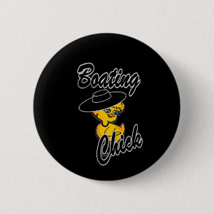 Boating Chick #4 6 Cm Round Badge