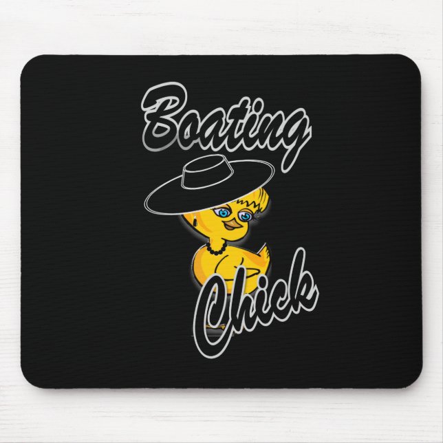 Boating Chick #4 Mouse Pad (Front)