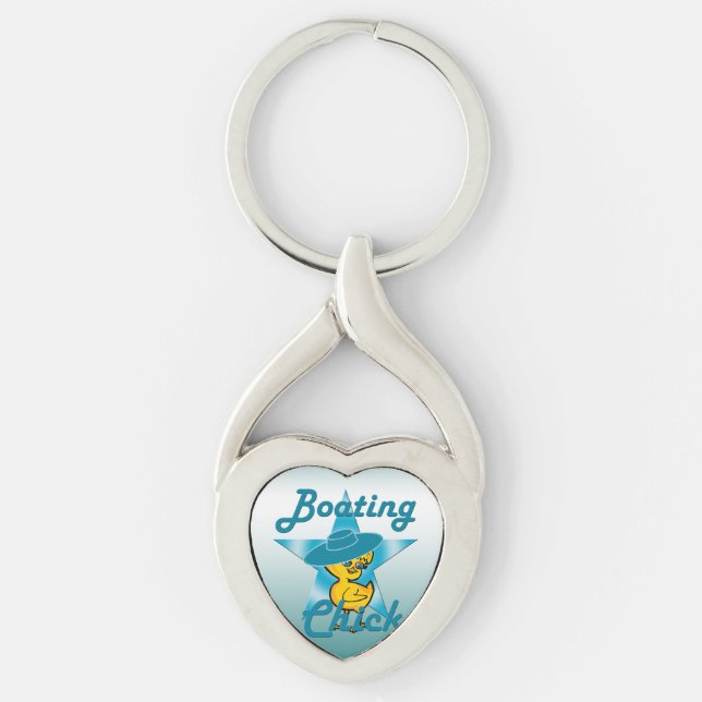 Boating Chick #7 Key Ring (Front)