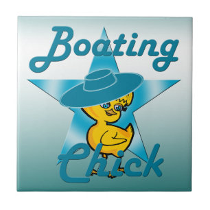 Boating Chick #7 Tile