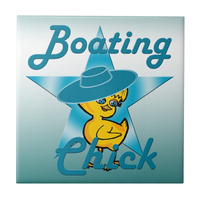 Boating Chick #7 Tile (Front)