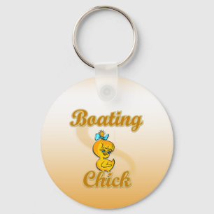 Boating Chick Key Ring