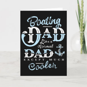 Boating Dad Gifts For Daddy Father Day Boat Men  Card