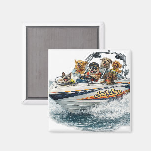 Boating Dog Magnet