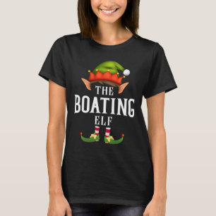 Boating Elf Group Funny Christmas Pajama Party T-Shirt