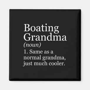 Boating Grandma Definition Funny Water Sports Boat Magnet
