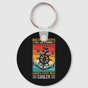 Boating Grandpa Just Like A Normal Grandpa Boating Key Ring
