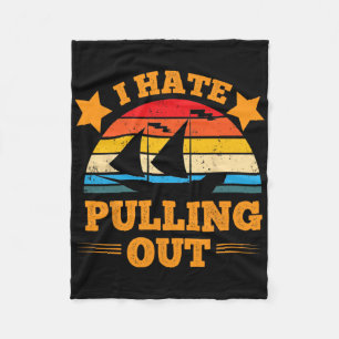 Boating Humour Fishing Innuendo Nautical Double En Fleece Blanket