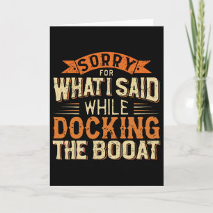 Boating Humour Tee Shirts - Funny Boat Captain Card