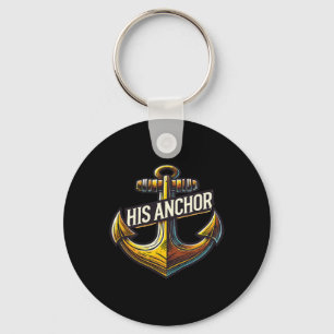 Boating Husnd His Anchor Women Matching Couple  Key Ring
