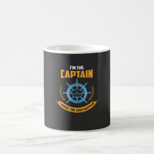 Boating - I'm The Captain Coffee Mug