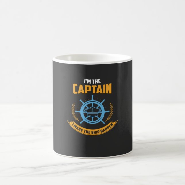 Boating - I'm The Captain Coffee Mug (Center)