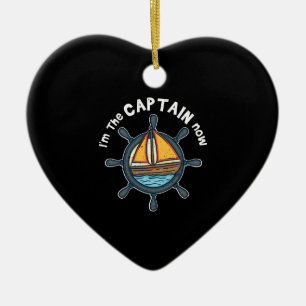 Boating - I'm the Captain Now Ceramic Ornament