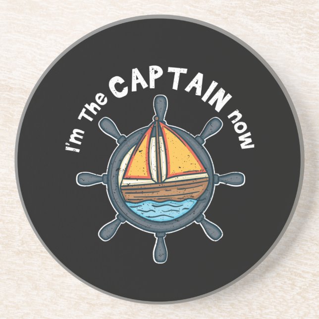Boating - I'm the Captain Now Coaster (Front)