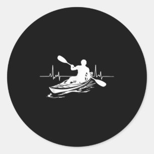 Boating Kayak Kayaker Canoe Paddling Kayaking Classic Round Sticker