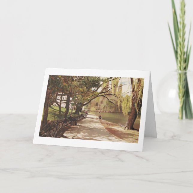 BOATING LAKE CENTRAL PARK CARD (Front)