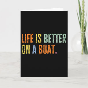 Boating Life On A Boat Funny Sailor I Love Sailing Card