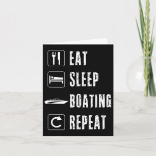 Boating Men Women Boataholic Boater Speed Powerboa Card