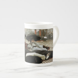 Boating on the Harbour Bone China Mug