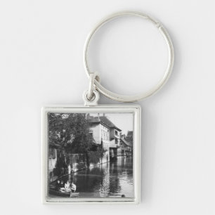 Boating on the river Gera at Erfurt Key Ring