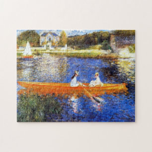 Boating on the Seine River Renoir Fine Art Jigsaw Puzzle