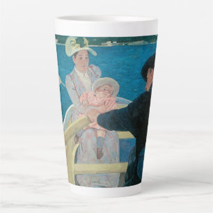 Boating Party by Mary Cassatt, Vintage Fine Art Latte Mug