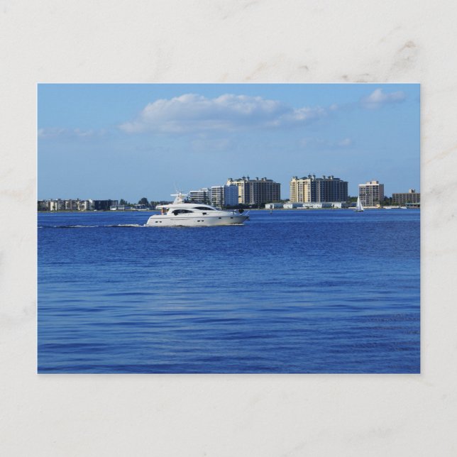 Boating Past Ft. Myers Postcard (Front)