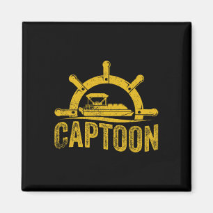 Boating Pontoon Boat Captoon Pontoon Captain Magnet