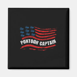 Boating Pontoon Captain Women 4th Of July Pontoon Magnet
