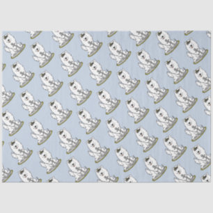 Boating Sailing Nautical American Eskimo Dog Cute Tissue Paper