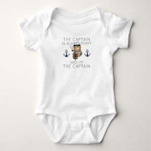 Boating The Captain Is Always Right And I'm The Ca Baby Bodysuit