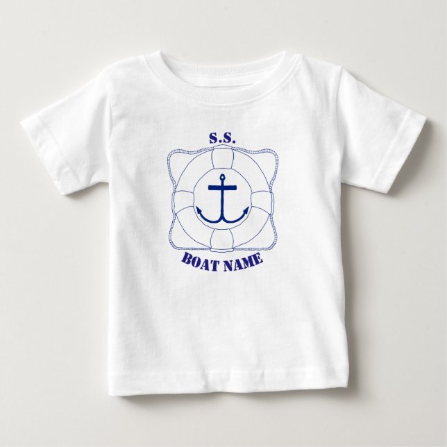 Boating Toddler Long Sleeve T-Shirt (Dark Print) (Front)