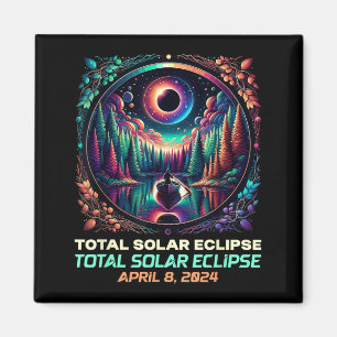 Boating Total Solar Eclipse April 8th 2024 1 Magnet