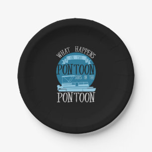 BOATING - What Happens On The Pontoon Paper Plate